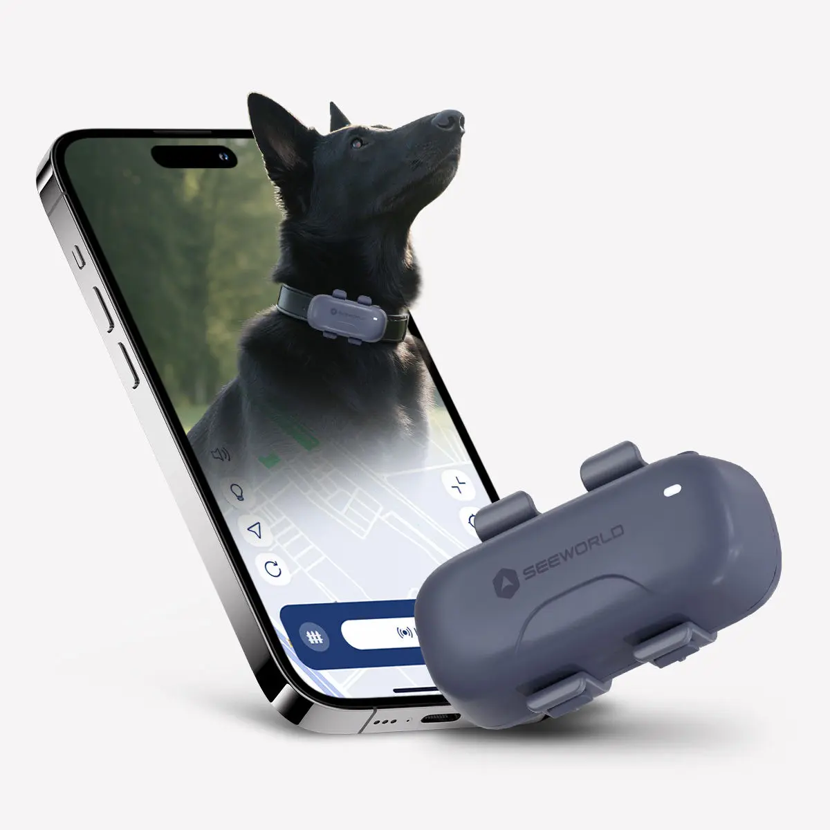 Mini Pet Tracker Locator Anti-lost Wireless Tracker GPS with Geofencing and Health Monitoring