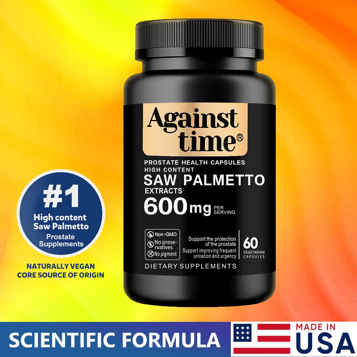 Against Time Ultra High Content Saw Palmetto Prostate Health Capsules 60 Capsule...