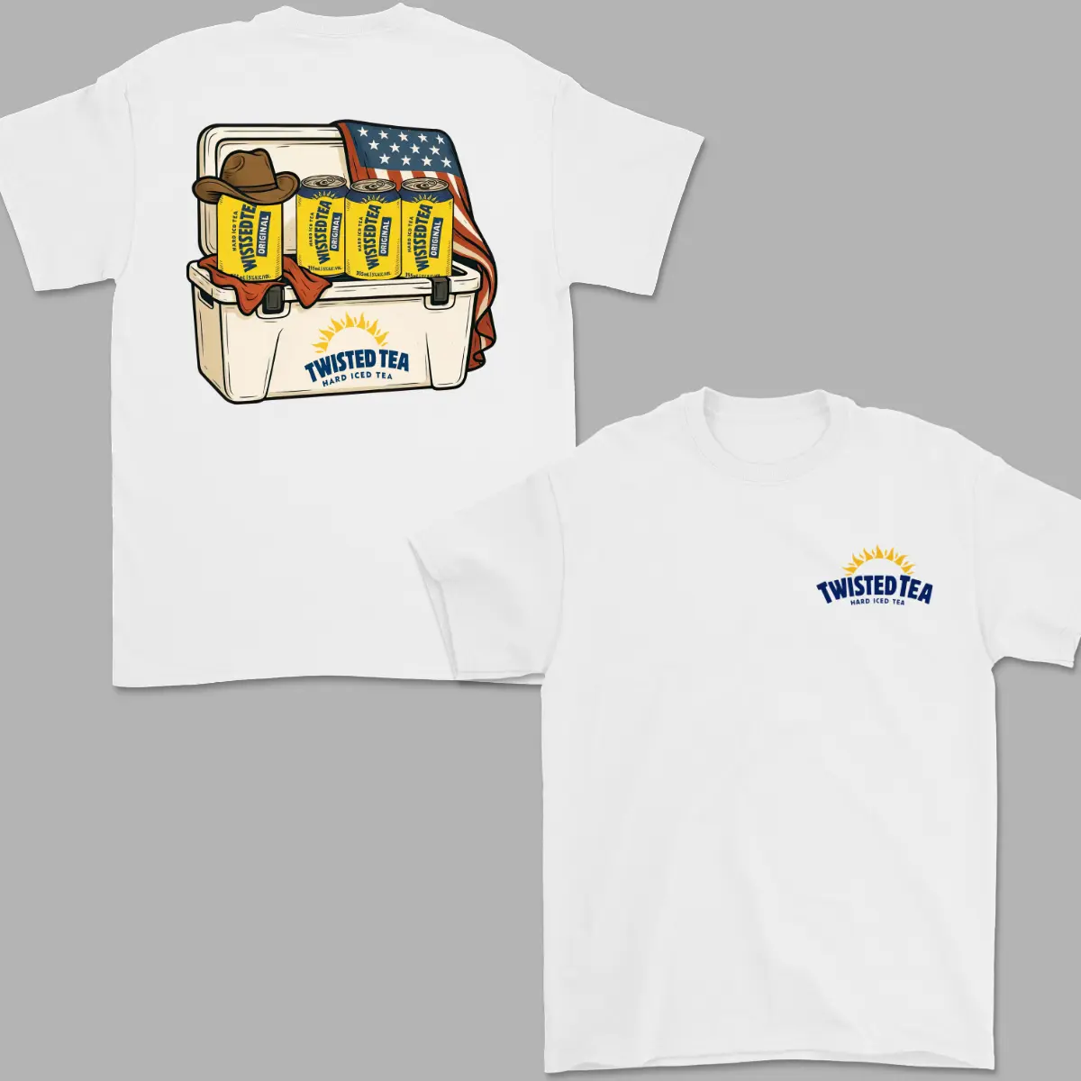 Twisted Tea Hard Iced Tea Shirt for Men, for Women, American Flag