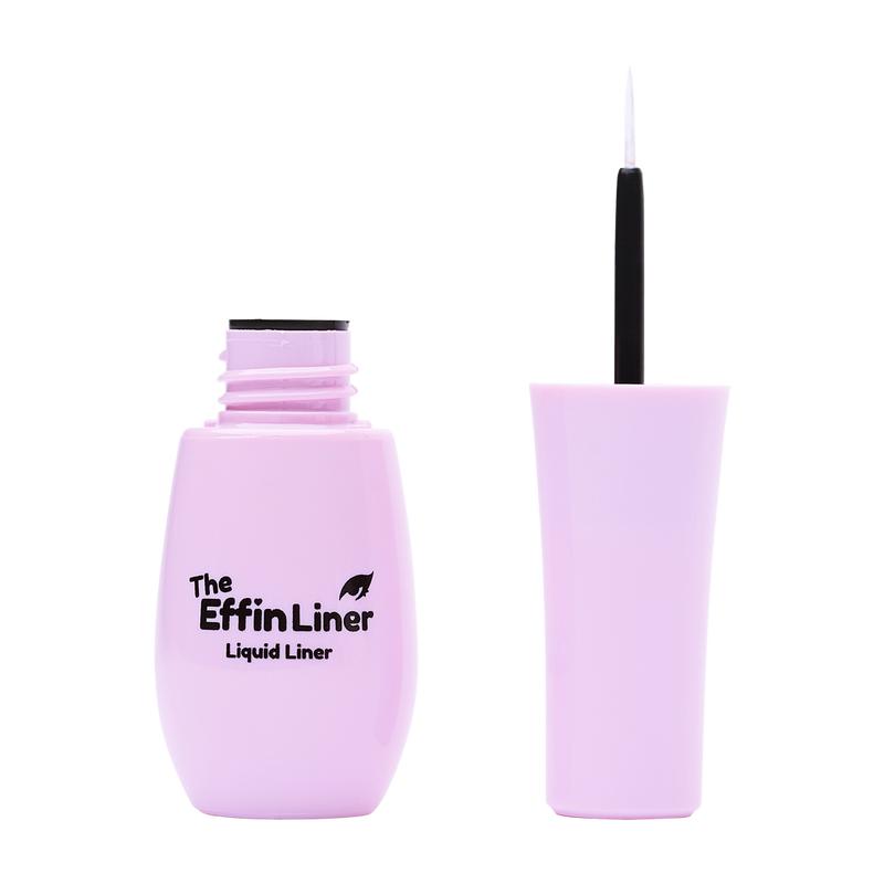 KimChi Chic Beauty Effin Eyeliner - Vegan Cosmetic Makeup, Long-lasting, and Smudge-resistant Brush Eyeliner