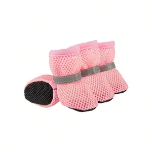 Popular Pet Shoes With Reflective Trim - Enhance Visibility During Night Walks