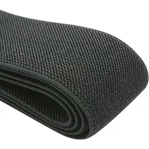Strapcrafts 1.5-Inch Wide Colored Double-Side Twill Woven Elastic,2 Yards,Black 32110