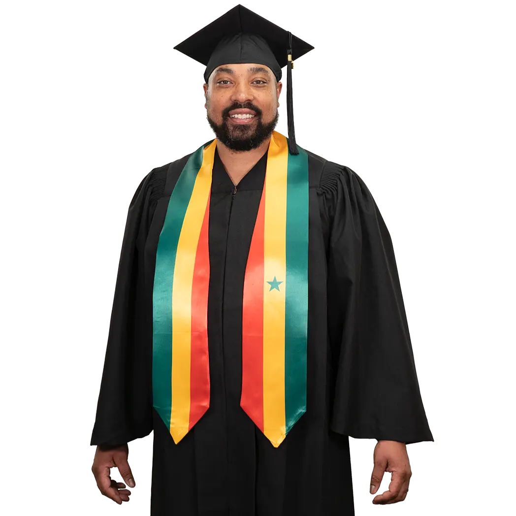 Senegal Graduation Stole -  Senegal Flag Sash