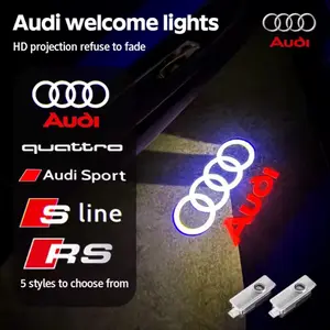 2 Audi Logo Door Lights for All Audi Models
