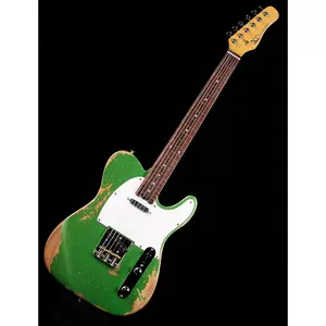 KGD Relic Electric Guitar - 6-String Solidbody in Mahogany Body, Carbonized Maple Neck, Brass Barrel Saddle Bridge, Rosewood Fretboard