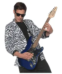 80's Zebra Blazer - Jacket Only - White/Black - Costume - Men - 2 Sizes