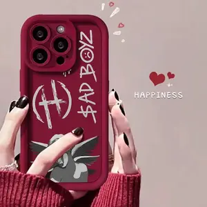 Sad B0yz Pattern Phone Case , Soft Silicone , Fully Protected and Shockproof for iPhone 17/16/15/14/13/12/11 ProMax Plus for Samsung phones,an excellent gift for friend or fans.