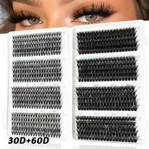 DIY eyelash extension kit, large capacity, various styles, Pre Glued Eyelash, professional and beginner-friendly, easy to use at home, professional eyelash extension kit for home use, suitable for daily life, dating and travel, DIY False Eyelashes
