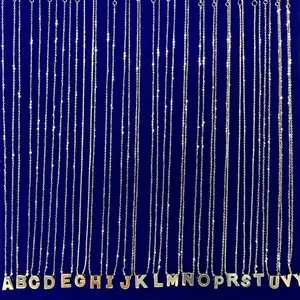 Cadenitas con iniciales 14k