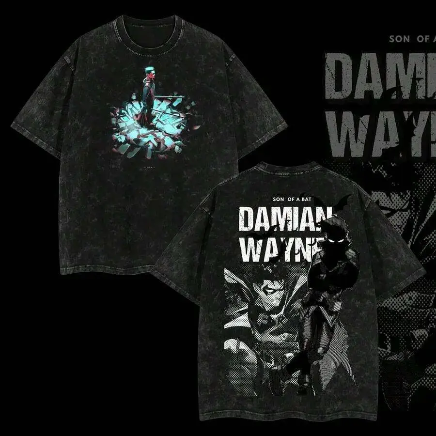 Vintage Daredevil The Man With Fear Acid Washed Graphic T-Shirt, Heavyweight 100% Cotton MCU Comic Superhero Tee, Unisex Streetwear Mens Clothes Summer Outfits For Women, Retro Hero Apparel Fan Gift Merch, Y2K Grunge Vintage Clothing Tops Apparel Shirts