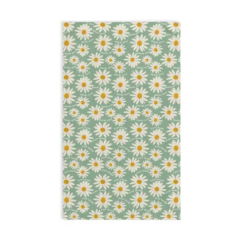 Subtle Retro Daisy Hand Towel, Funny Political Home Decor, Daisies Kitchen or Bath Towel, Sarcastic Tea Towel, Liberal Gag Gift