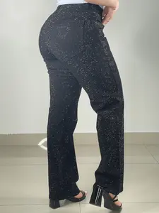 Emily's Black on Black Straight Denim Jeans