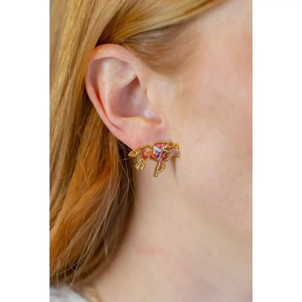 Running Horse Stud Earrings
