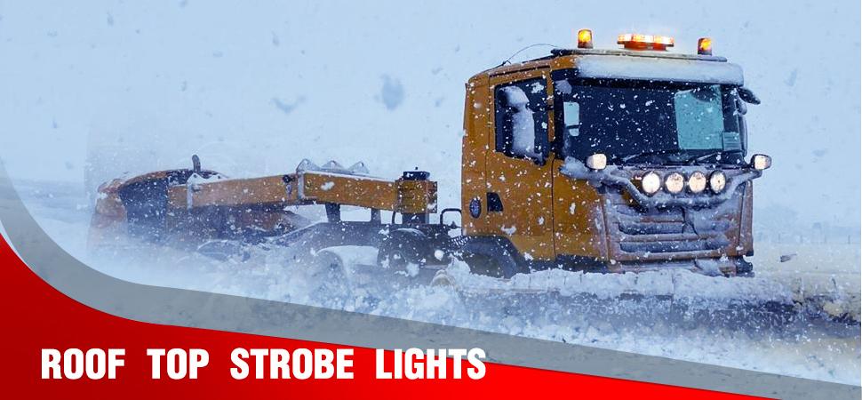 DIBMS 48 LED Roof Top Strobe Light Bar, High Visibility Emergency Warning, Waterproof, Magnetic Base, Universal Fit for Trucks, Snow Plows, Construction Vehicles