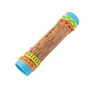 8" x 2" Musical Rainstick Cardboard Craft Kit - Makes 12