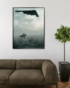 Cowboy B2 Fourth Of July Poster, USA Patriotic Aircraft Wall Art, America 250th Anniversary Poster, Home Decor - TikTok Shop