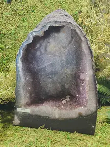 Amethyst Cathedral with Mangano Calcite