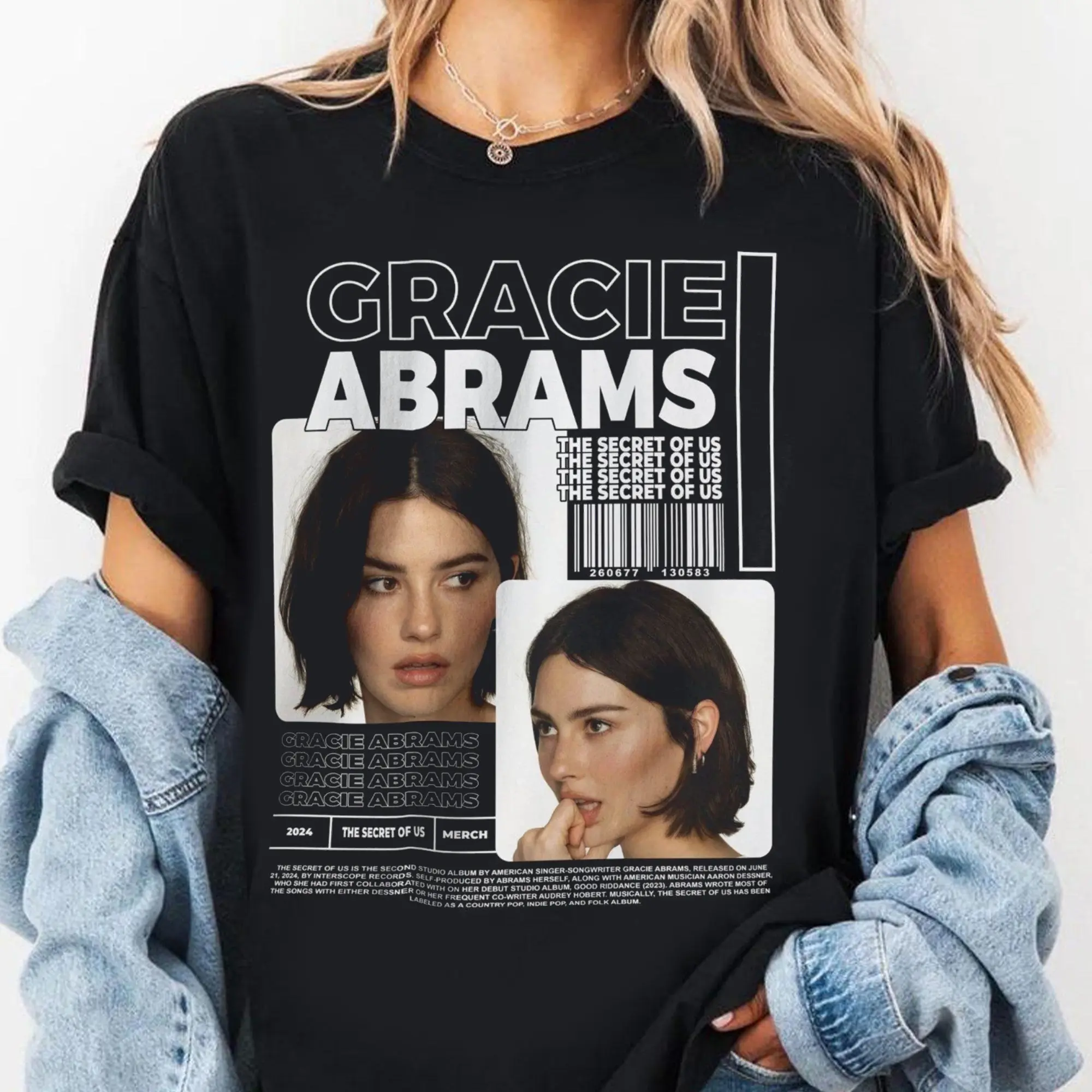 Gracie Abrams The Secret Of Us Gift For Fans Unisex S-5XL T-Shirt
