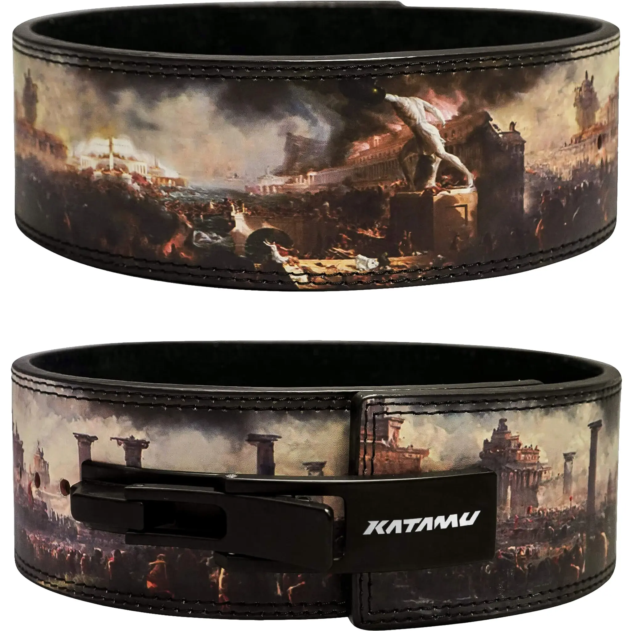 KATAMU Fall Of Rome 10mm/13mm Lever Lifting Belt, Workout Gear, Fitness Equipment, Weight Training Equipment For Fitness & Weight Training