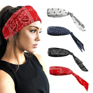 4Pcs/Set Tie Headbands for Men Women,Sports Bandana Hair Band,Camo Headbands,Elastic Sweat Wicking Karate Adjustable Non Slip Hairband for Yoga Workout Running,Christmas Party Gifts,Hand Tools Kits
