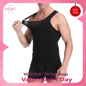 Shapewear Men Compression Shirt Sleeveless - Slimming Body Shaper Tummy Control Vest Workout Tank Top Undershirt For Sport Workout Fitness Athletic