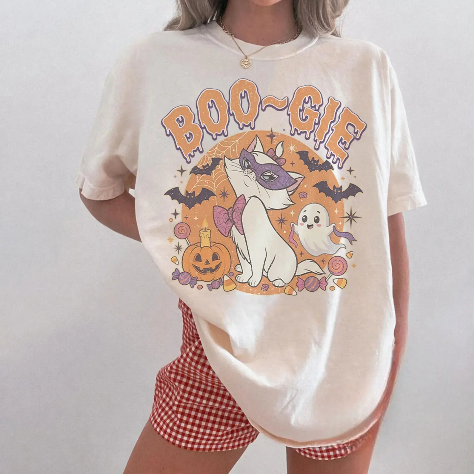 Vintage WDW Boo-Gie Marie Halloween Shirt, The Aristocats Halloween Shirt, Cute Halloween Marie Spooky Kitten, WDW Halloween