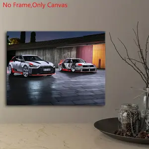 1 Piece/Set Frameless Canvas Painting Print Poster,Classic Realistic Vintage Vehicle Art,Performance Car Audi RS6 Avant GT,Tribute Quattro S1,Perfect Gift for Station wagon Lover,Ideal Gift for Bedroom,Office,Living Room,Dormitory Corridor,Wall Decoration