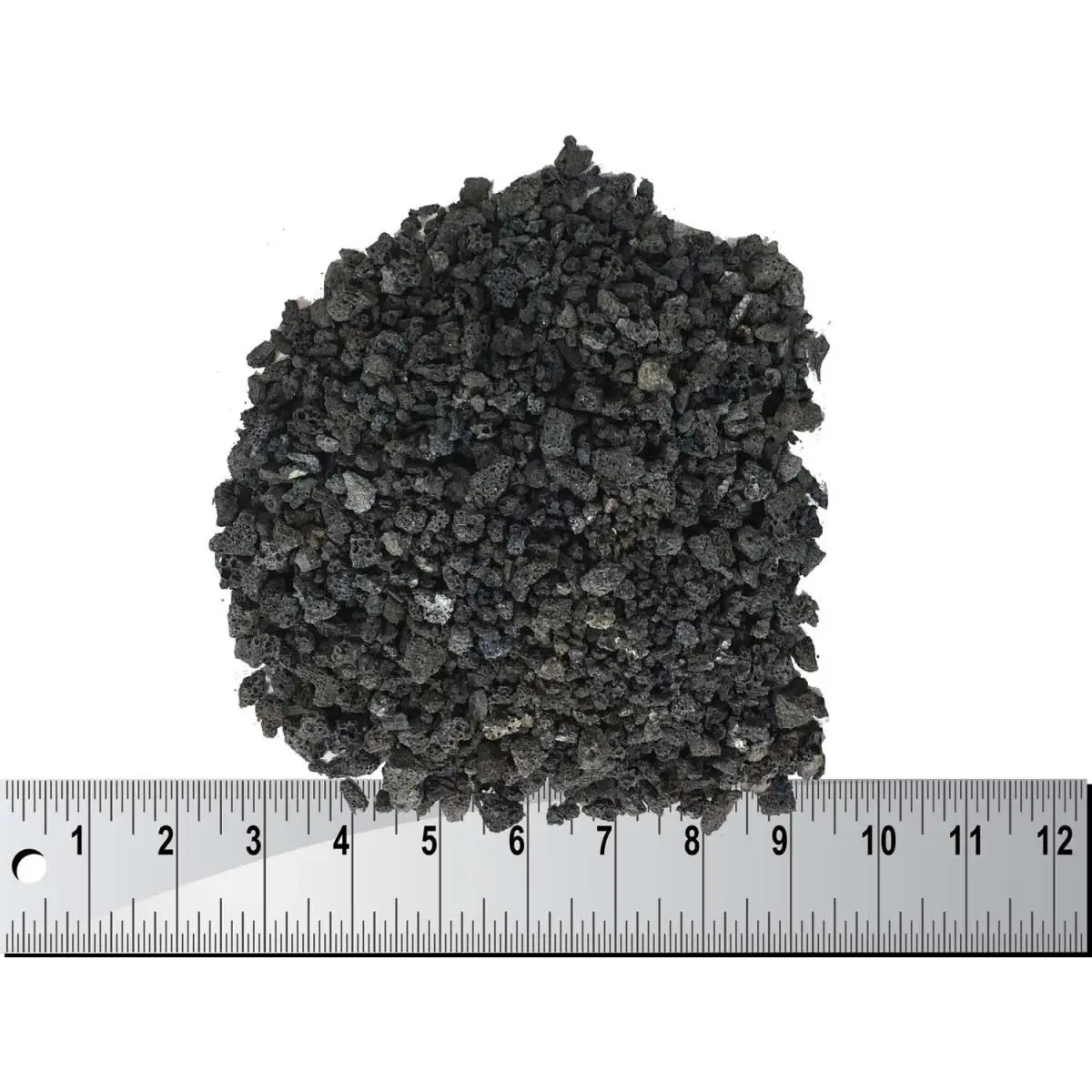 212 MAIN 5lb Black Volcanic Rock Cinders Bag - Low-Maintenance Media, Flame-Accent Fire Media for Home Decor Fire Feature