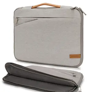 KINGSLONG 13 13.3 Inch Laptop Sleeve Case Cover Notebook Bag Water Resistant Handbag for 13.3" MacBook Air /13.5" Surface Book/Lenovo ThinkPad L380 L390 Yoga /13.3" HP Envy/Dell Chromebook 13, Gray