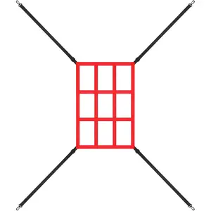 Adjustable Strike Zone Target for Baseball Softball net, 9 Hole Throwing Pitching Hitting Batting Catching Practice Target, Pitcher Accuracy