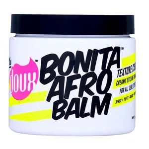 The Doux Curl Defining Cream & Pomade for Curly Hair – BONITA AFRO BALM Hair Moisturizer for Twist-Outs, Braid Styles & Flyaway Control – Curl Cream for Curly Hair & Coils 16 oz