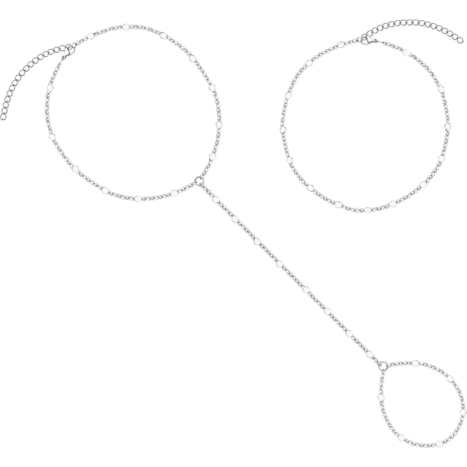 2pc Hand Chain-Silver