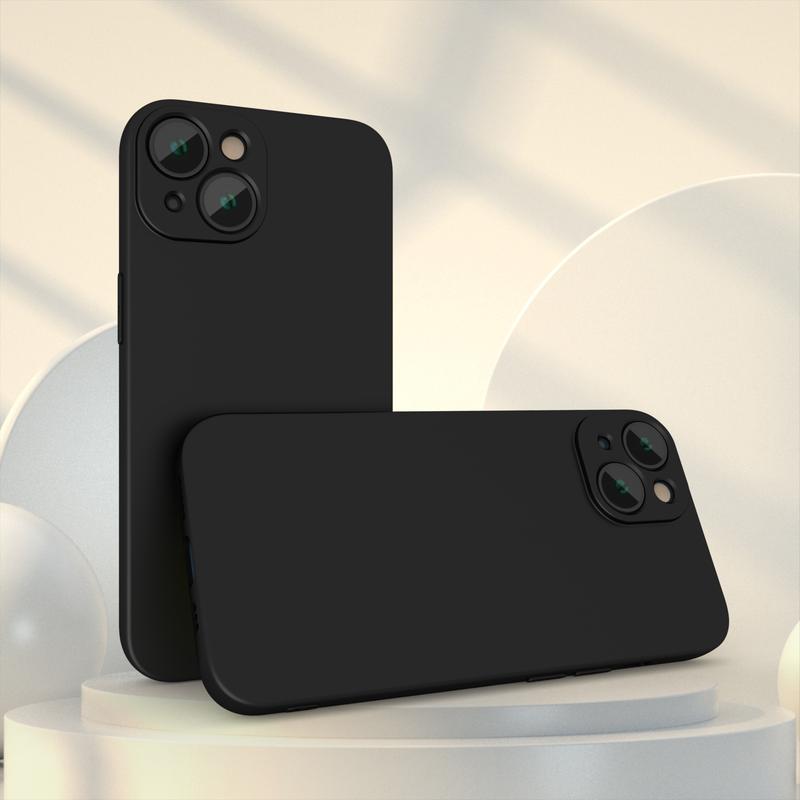 TPU Soft Touch Basic Case - Full Body Protection Slim Fit Cover Compatible with iPhone 11/12/13/14/15/17, Pro, Max, Plus Models