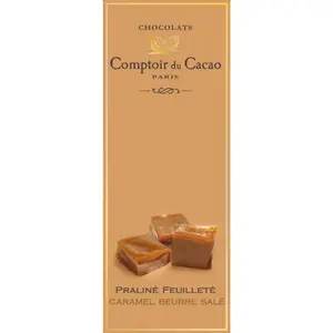 Comptoir du Cacao · Praline 6% milk chocolate bar, salted butter caramel (36%) · 80g