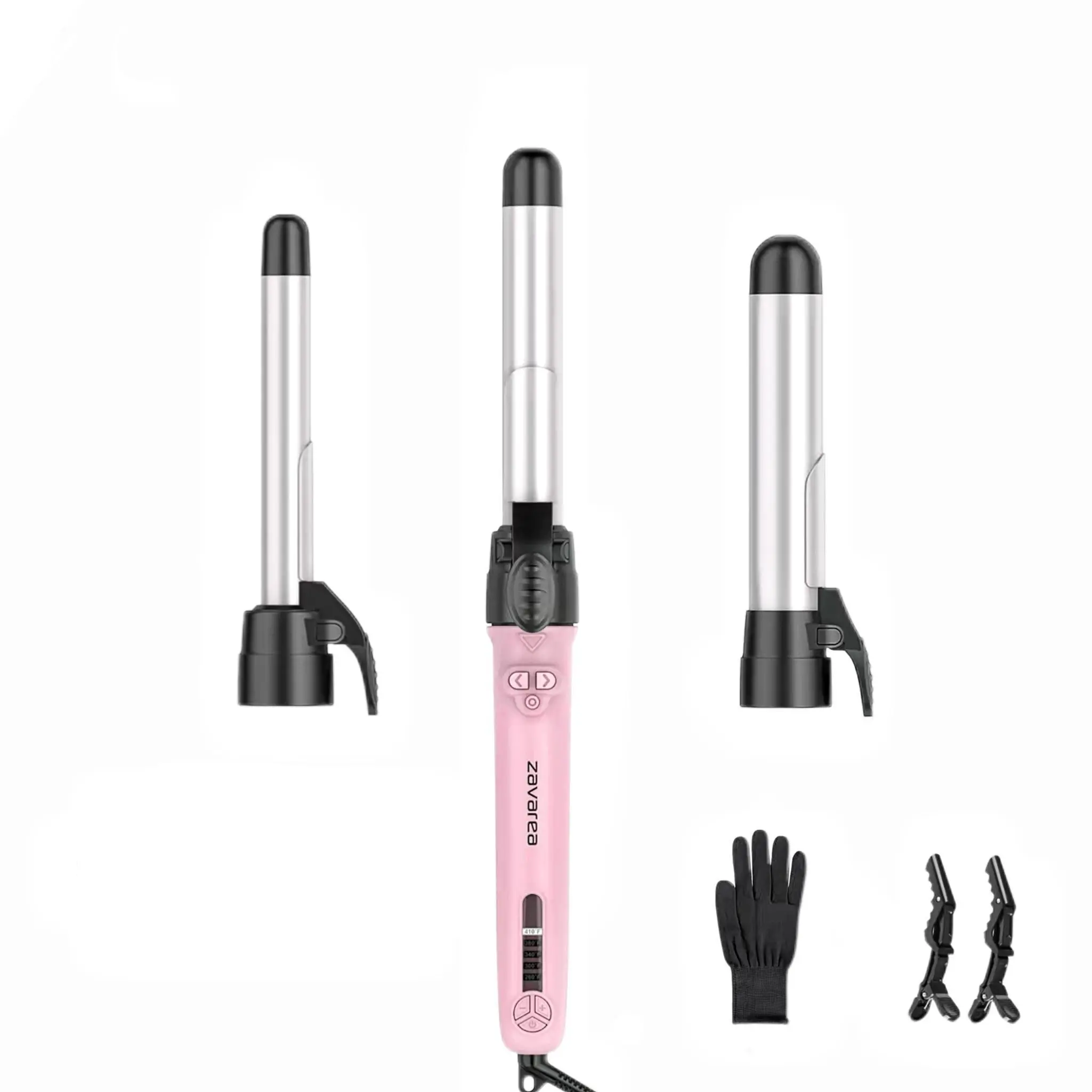 3 in 1 Curling Iron Set with 0.75", 1", 1.25" Tourmaline Ceramic Barrels, LCD Screen for Temperature Settings, TikTokShopBlackFriday TikTokShopCyberMonday  MothersDayGift,summerwins