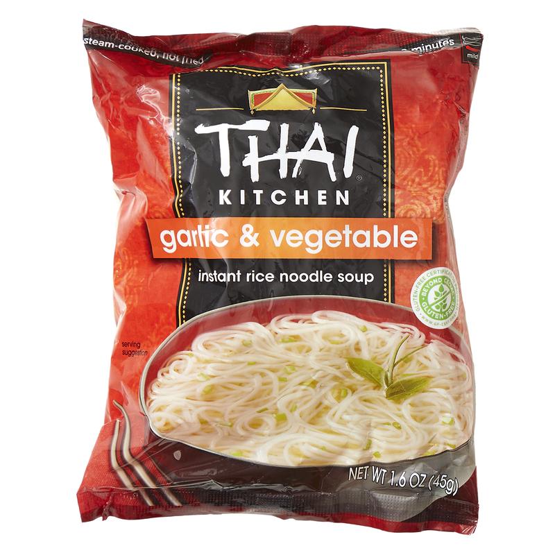 Thai Kitchen Instant Rice Noodle Soup, Garlic & Vegetable, 1.6 oz (45 g)