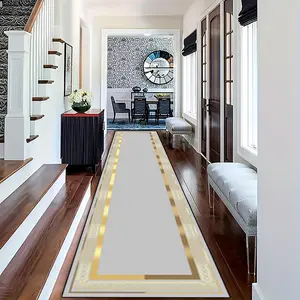 Vintage Geometric Pattern Kitchen Runner Rug, 1 Count Non-slip Kitchen Mat, Rectangle Floor Mat, Decorative Area Rug for Home Kitchen Living Room Bedroom Decor