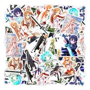 Sword Art Online Pack 20 PCS Stickers Game Funny Graphic Waterproof Stickers Pack, Decorative Car Wall Bottle PC Book Vinyl Stickers Decal