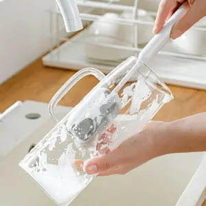 1PC Long Handle Sponge Cup Brush, Kitchen Cleaning Brush, Dishwasher Safe, Easy to Clean, Ideal for Home Use, Durable and Effective