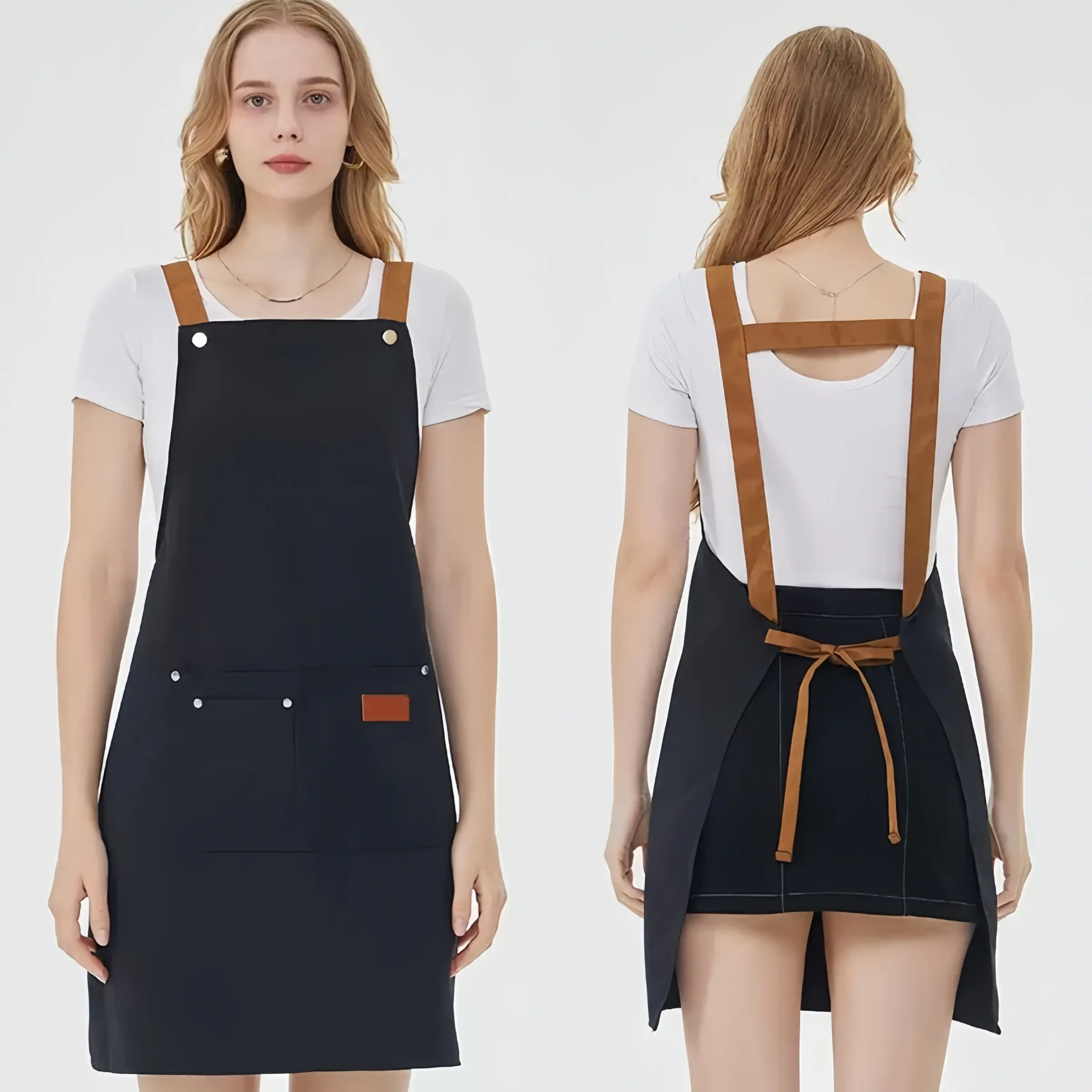Adjustable Apron Set, Kitchen & Restaurant Cooking Wear, Coffee Shop Wait Staff Uniforms, Wholesale Bulk Pack Options Available, Kitchen Cooking Aprons