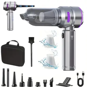High-Power Rechargeable Handheld Car Vacuum Cleaner, Portable Cordless Mini Vacuum, Strong Suction, 3 Speed Settings, Home and Car Use, Powerful Suction Vacuum, Lightweight Vacuum