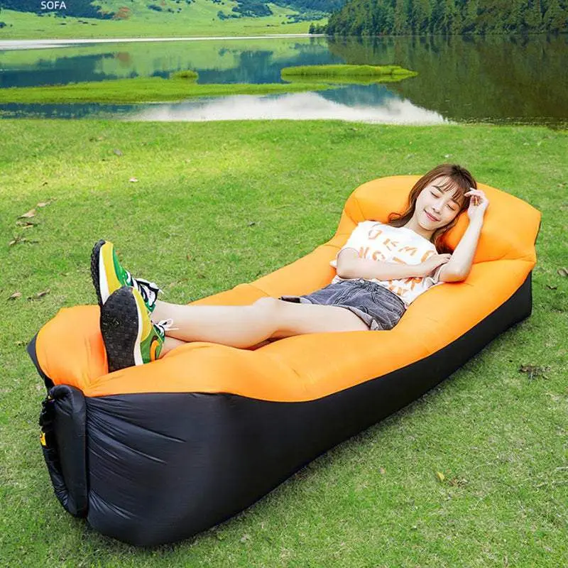 Camping Air Folding Inflatable Mattress, Lazy Sofa, Recliner