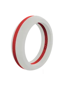 Women's Thin Red Line Silicone Ring