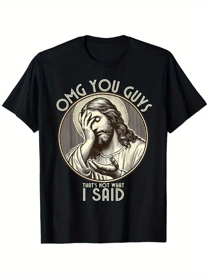 Men's Funny Quote Vintage Classic Fit Cotton T-Shirt - Lightweight, Short-Sleeve, Round-Neck, Double Needle Streetwear Top, Christmas/Father's Day Gift for Dad/Uncle, All-Season Menswear Casual Top, Tshirt