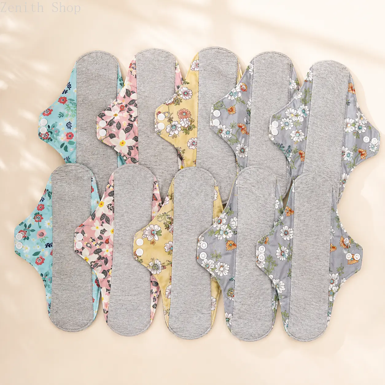 12 PCS Reusable Graphene Incontinence Pads – Daily, Moisture-Absorbent, Leak-Proof, Breathable, Antibacterial, Eco-Friendly Pads for Women (Not Recommended for Menstrual Use; Ideal for Elderly, Postpartum Needs)