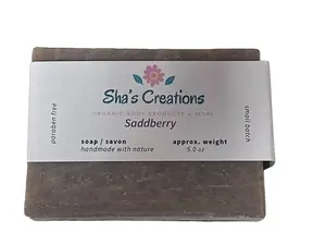 Sha's Organic Skincare Sadderry Organic Scrub 5oz for Body Scrubs & Peels - Gentle Exfoliant Cleanser for Soothing Skin
