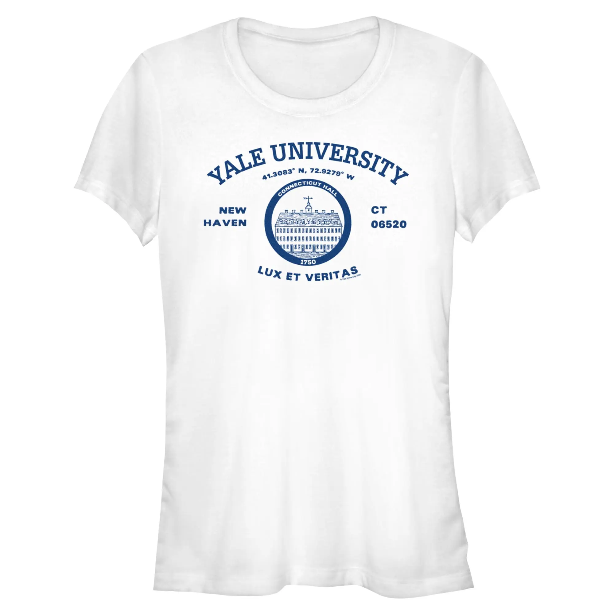 Juniors Womens Yale University New Haven University Motto T Shirt