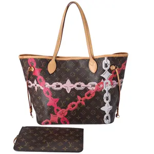 Pre-owned Louis Vuitton Canvas Tote Bags Neverfull MM Tote Multicolor Monogram M41991 Bay Rose Ballerine Poppy