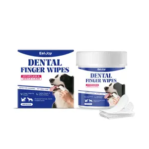Pet Finger Wipe Pet Dental Finger Wipes for Cats & Dogs – strengthens teeth gently clean Complete Mouth Fresh Oral Care Easy daily use no brushing needed