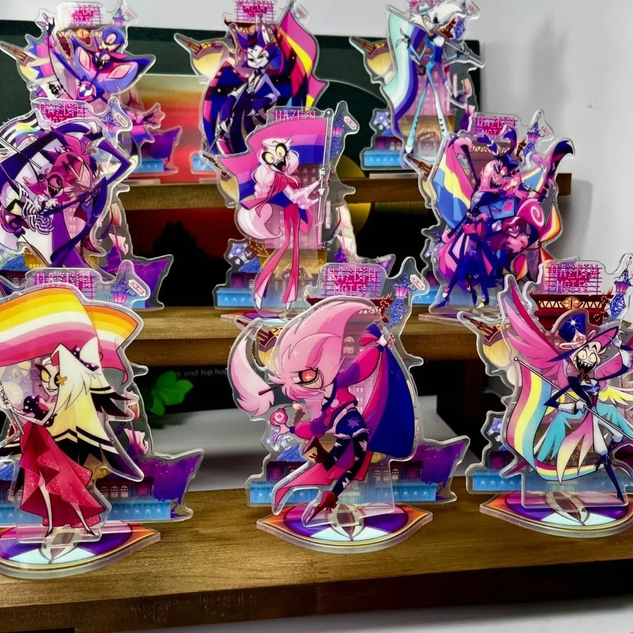 Hazbin Hotel Acrylic Standee: Alastor TV Demon Fanart Radio Demon Desk Decor Stand